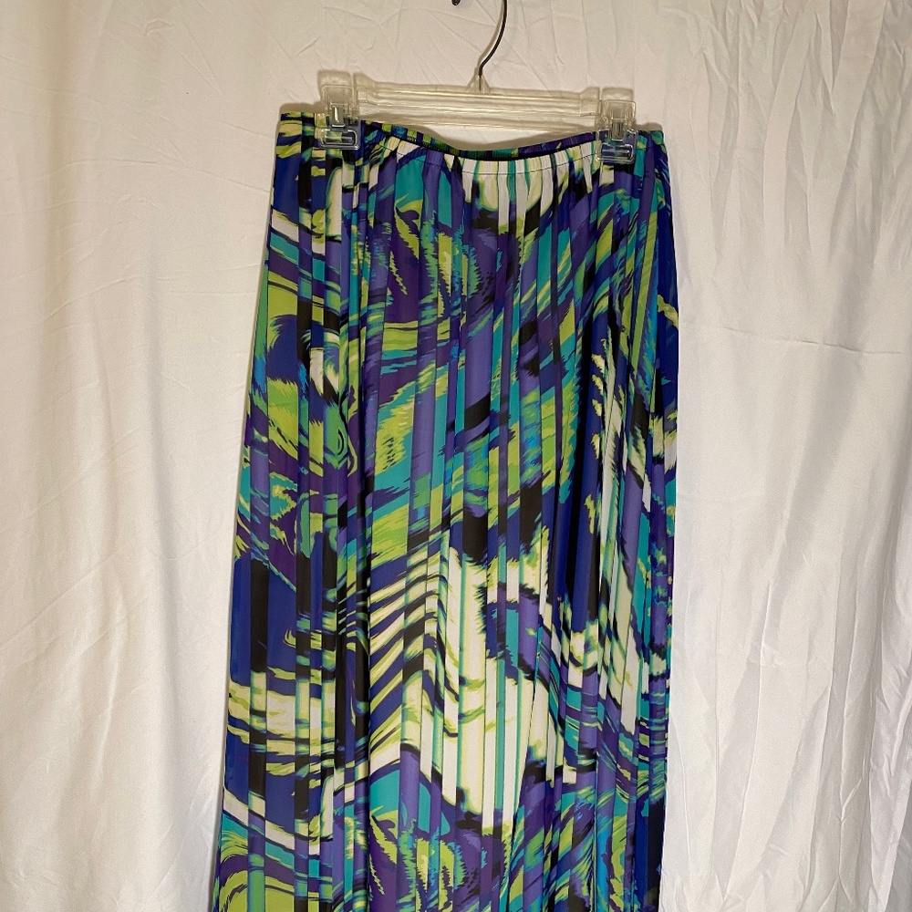 Lined Shear Maxi Skirt